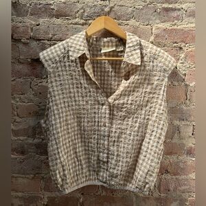 Mauve anthropologie sleeveless shirt